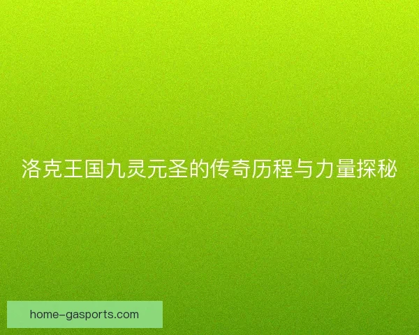 洛克王国九灵元圣的传奇历程与力量探秘