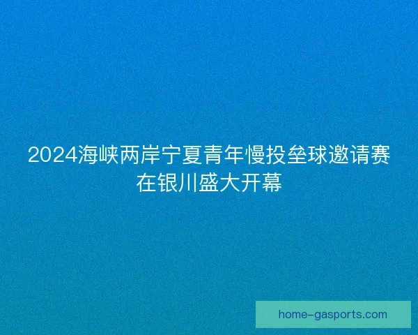 2024海峡两岸宁夏青年慢投垒球邀请赛在银川盛大开幕