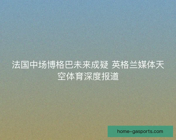 法国中场博格巴未来成疑 英格兰媒体天空体育深度报道